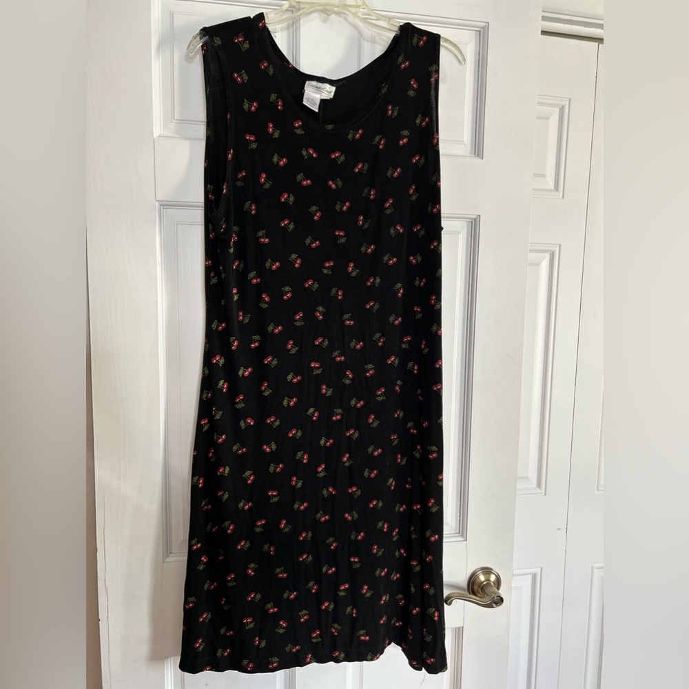 Coldwater Creek Black Sheath Midi Dress Sleeveless